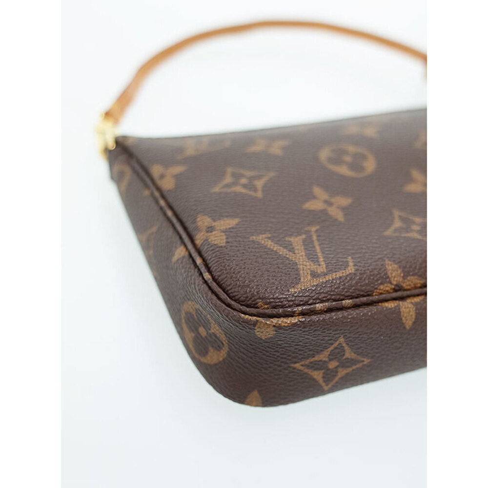 Louis Vuitton Leather Accessory Accessoires Pouch Pochette Brown Monogram - Picture 9 of 9